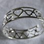 Silver HEART cuff