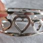 Silver HEART cuff