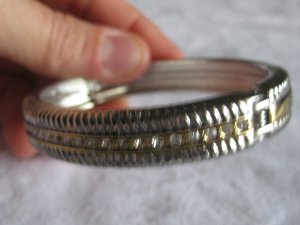 Silver and Gold with rhinestones
