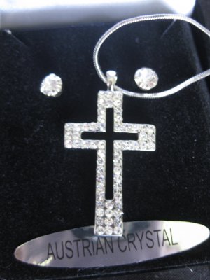 Austrian Crystal cross set II