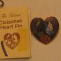 Cloisonne Heart Pin