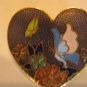 Cloisonne Heart Pin