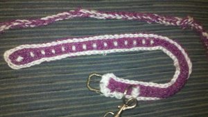 CROCHETED DOG LEASH WITH COLLAR