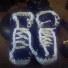 CROCHET BABY SNEAKER BOOTS 0-6MONTHS