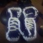 CROCHET BABY SNEAKER BOOTS 0-6MONTHS