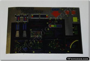 Transformers G1 Optimus Prime Sticker Decal Sheet