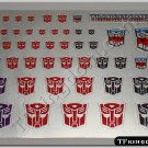 Transformers G1 Autobot Symbol Sticker Decal Sheet #2