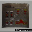 Transformers G1 Hot Rod Sticker Decal Sheet