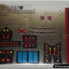Transformers G1 Galvatron Sticker Decal Sheet