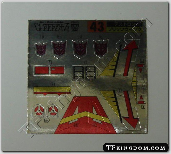 g1 transformers stickers