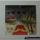 Transformers G1 Blitzwing Sticker Decal Sheet