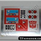 Transformers G1 Blaster Sticker Decal Sheet