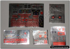 Transformers G1 Defensor Set Sticker Decal Sheet