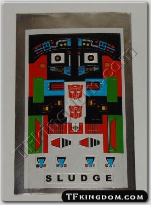 Transformers G1 Sludge Sticker Decal Sheet