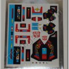 Transformers G1 Snarl Sticker Decal Sheet