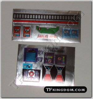 Transformers G1 Reflector Sticker Decal Sheet