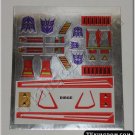 Transformers G1 Dirge Sticker Decal Sheet