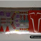 Transformers G1 Thrust Sticker Decal Sheet