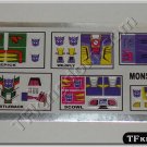 Transformers G1 Monstructor Sticker Decal Sheet
