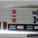 Transformers G1 Optimus Prime Cab Sticker Decal Sheet