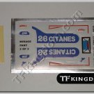 Transformers G1 Mirage Sticker Decal Sheet