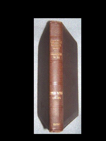 CONNECTICUT HISTORICAL SOCIETY COLLECTION VOLUME XIX 1921