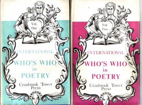 WHO'S WHO IN POETRY VOLS 1 & 2 CRANBROOKE 1958 HBDJ