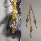 Skull Keys Dangle earrings