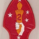 MARINE CORPS 2ND DIVISION COLOR PATCH INSIGNIA