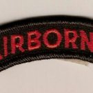 AIRBORNE TAB PATCH RED ON BLACK