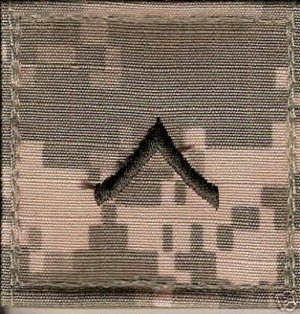 ARMY RANK INSIGNIA ACU "PRIVATE 2ND CLASS"