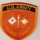 BRANCH OF SERVICE PATCH SIGNAL CORPS COLOR INSIGNIA