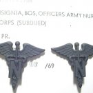 BOS Nurse Corps Officers pair Metal Vietnam Era NOS