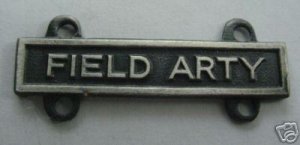 ARMY BADGE QUALIFICATION BAR "FIELD ARTY" SO
