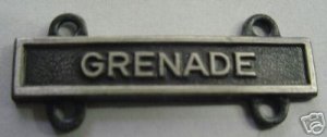ARMY BADGE QUALIFICATION BAR "GRENADE" SO