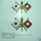 BOS Signal Corps Officers Insignia pair NOS