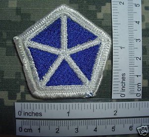 5TH CORPS COLOR PATCH SHOULDER SLEEVE INSIGNIA 11/69