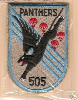 505TH AIRBORNE INF REGT COLOR PATCH INSIGNIA