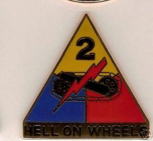 2ND ARMORED DIVISION "HELL ON WHEELS" DUI CREST