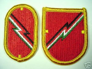 1ST FIELD ARTILLERY DETACHMENT FLASH AND OVAL