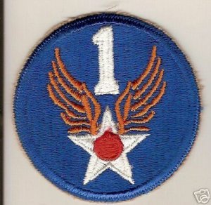1ST ARMY AIR FORCE COLOR PATCH INSIGNIA WWII