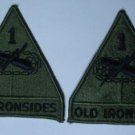 1ST ARMORED OLD IRONSIDES PATCHES INSIGNIA LOT OF 2