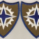 16TH ARMY CORPS PATCHES F/C INSIGNIA 5/44 LOT OF 2