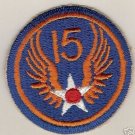15TH ARMY AIR FORCE COLOR PATCH INSIGNIA WWII