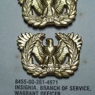 BOS Warrant Officer Insignia pair