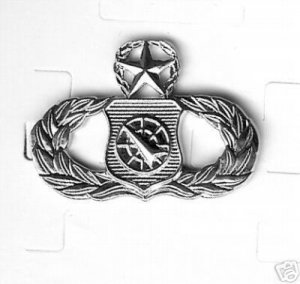 AIR FORCE WEAPONS CONTROLLER, MASTER BADGE