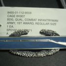 ARMY BADGE QUALIFICATION CIB 1ST AWARD REG SIZE