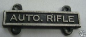 ARMY BADGE QUALIFICATION BAR "AUTO RIFLE" SO