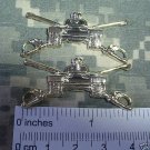 ARMY BOS ARMOR INSIGNIA SILVER TONE PAIR