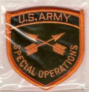 ARMY BOS PATCH SPECIAL OPERATIONS COLOR INSIGNIA